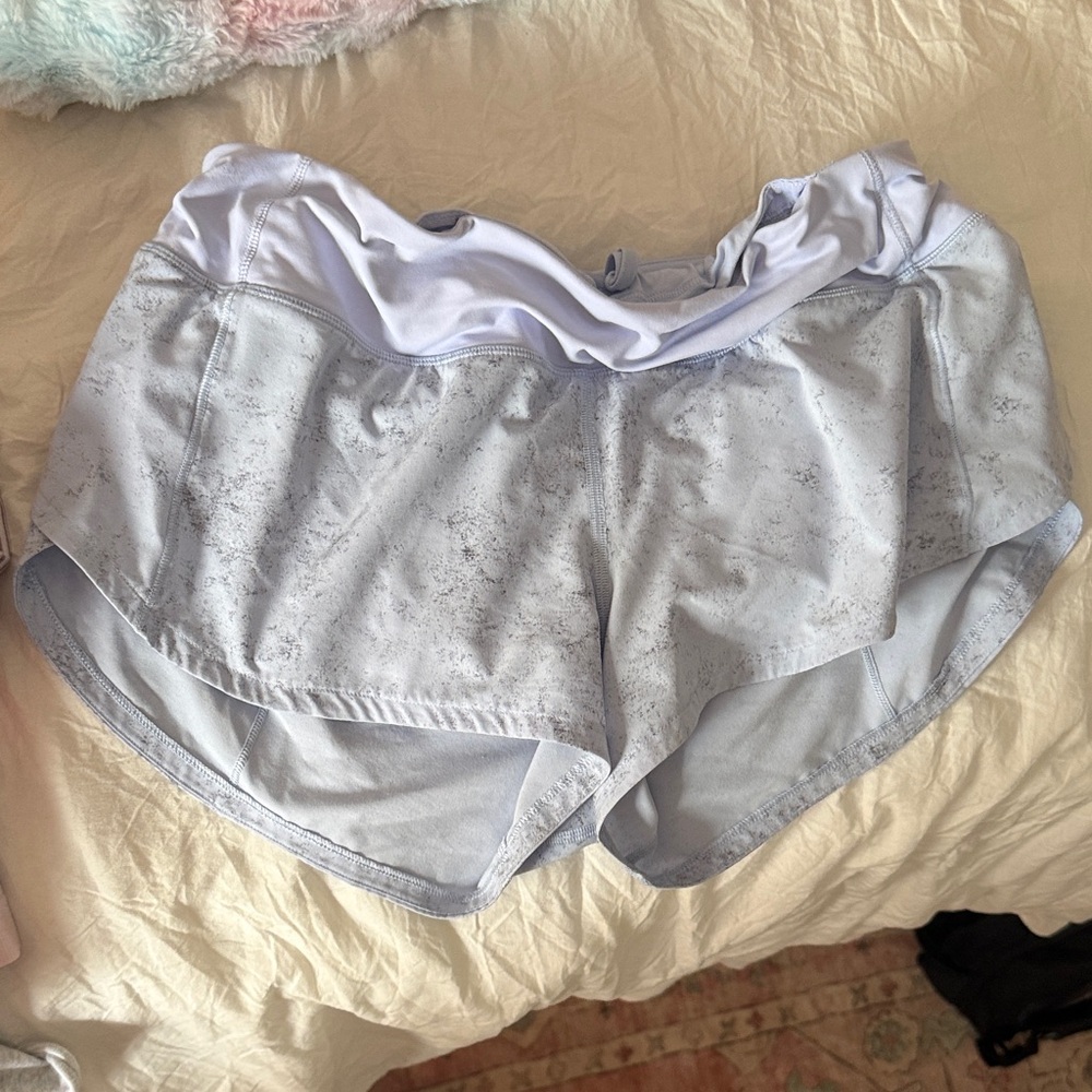 Lululemon blue and grey shorts